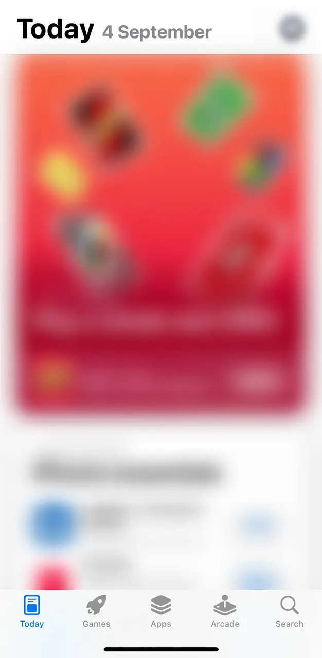 Go to the App Store on your iOS device.