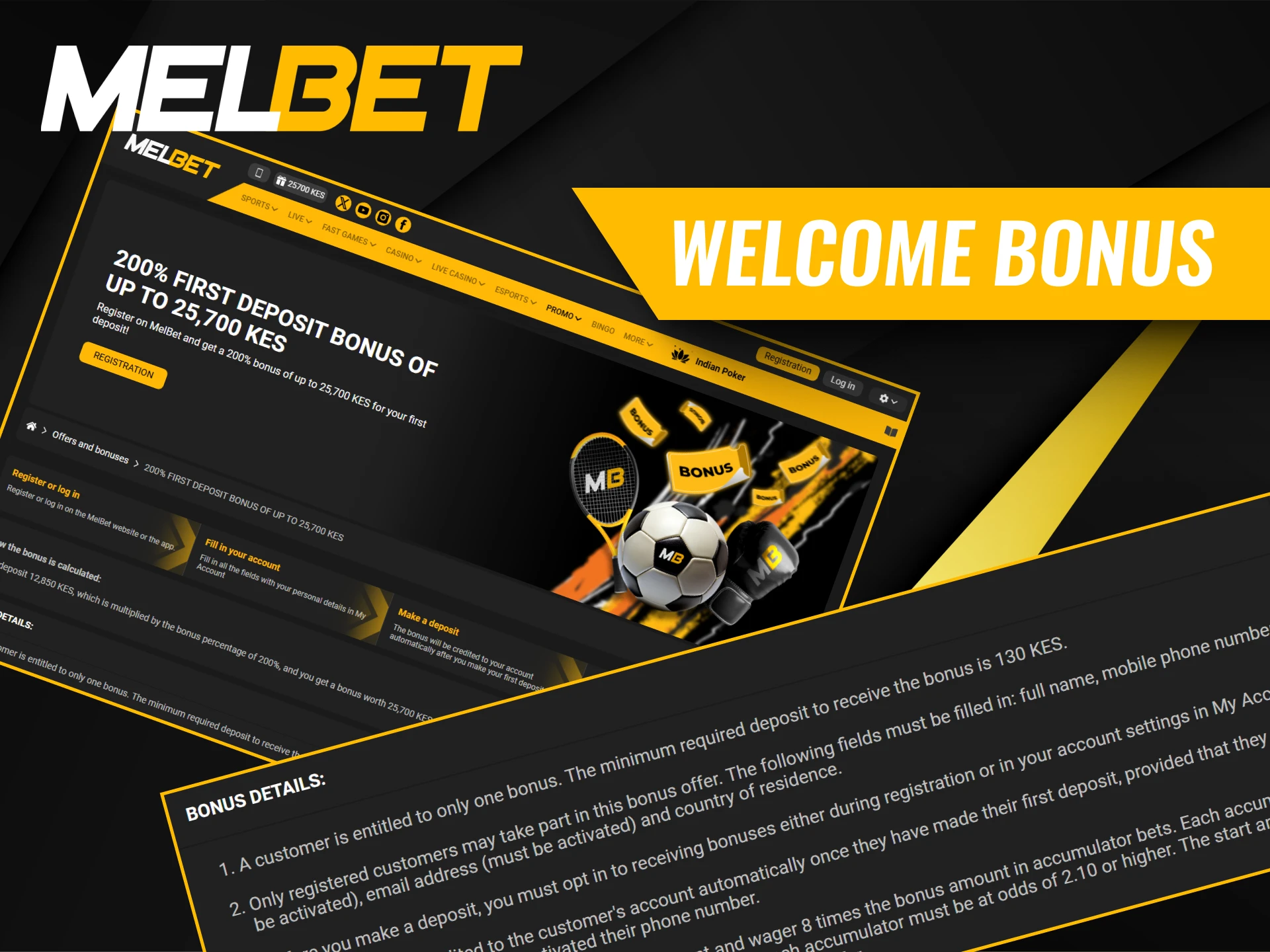 Melbet Casino has prepared a welcome bonus for new players.