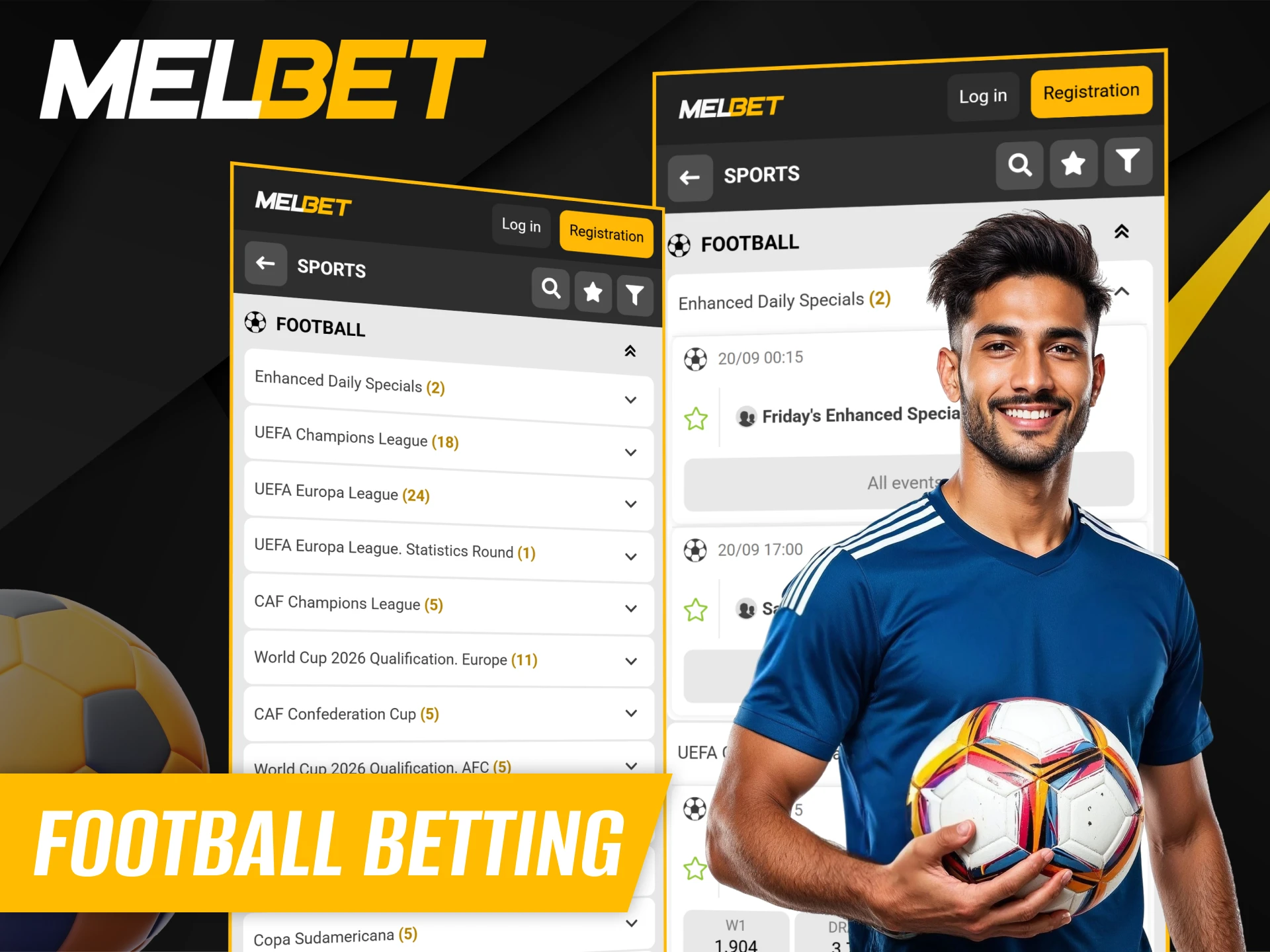 Melbet Kenya features many football leagues that you can bet on.