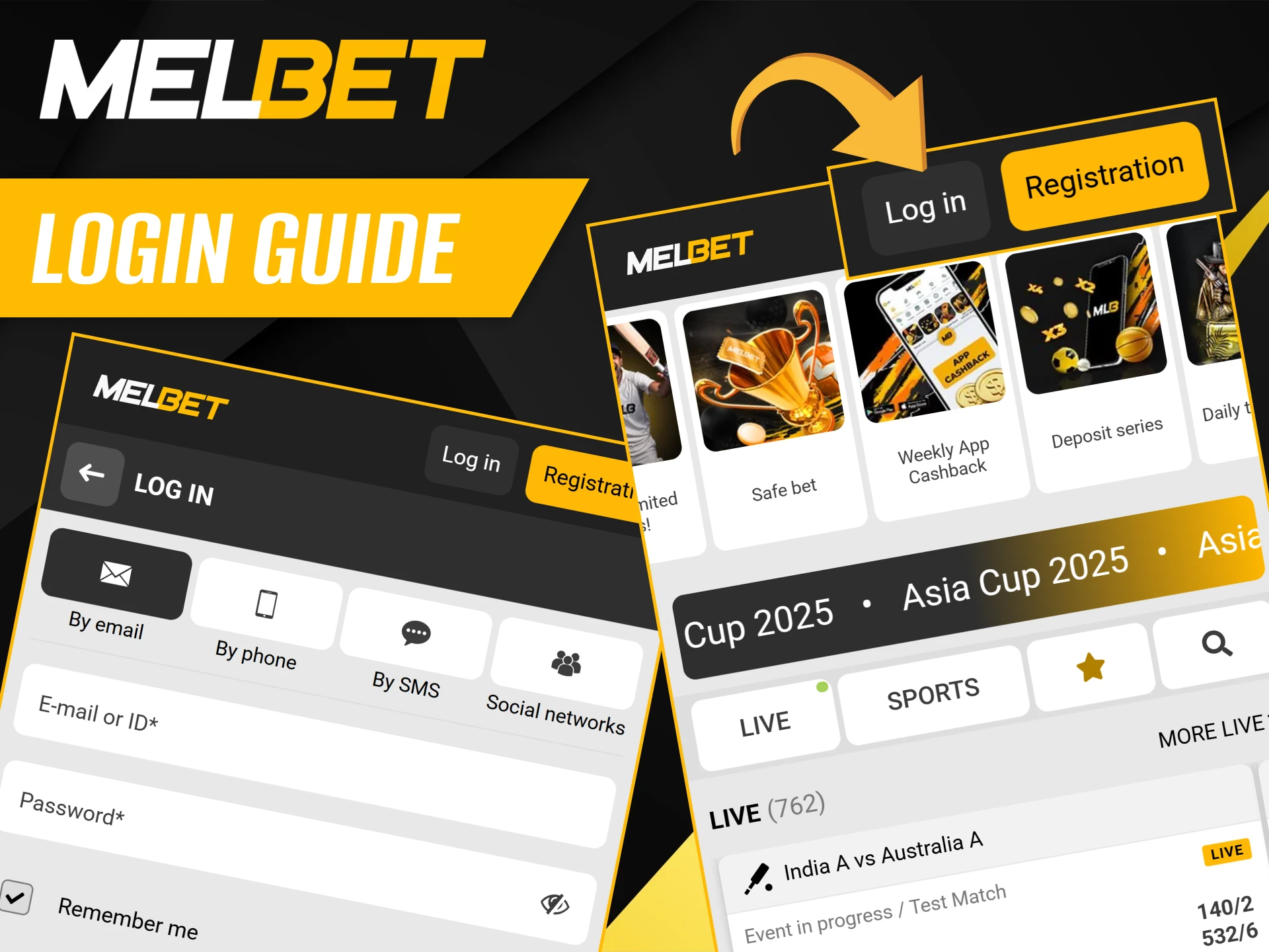 Step-by-step instructions for logging into your Melbet Kenya account.