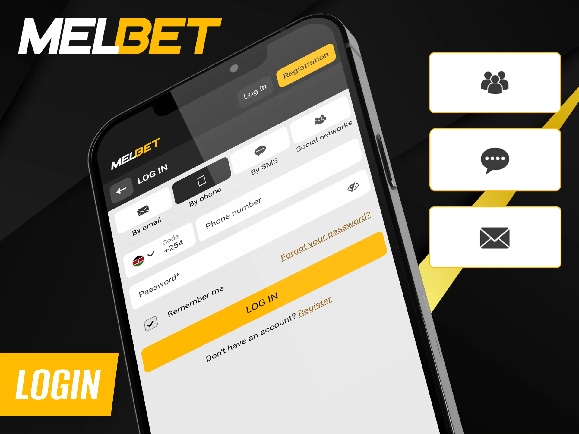 Accessing your Melbet Kenya account is very easy.