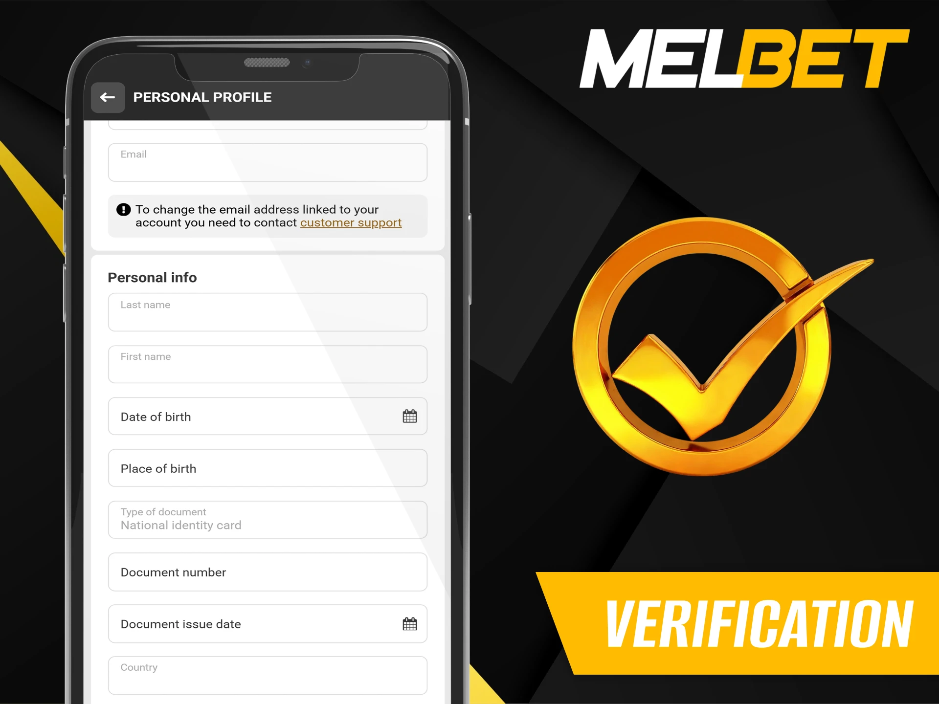 Verify your Melbet account for complete security.